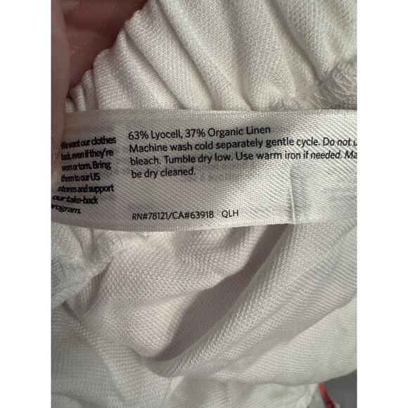 Eileen Fisher White Linen Wide Leg Pants Size 1X NWT - Picture 6 of 16